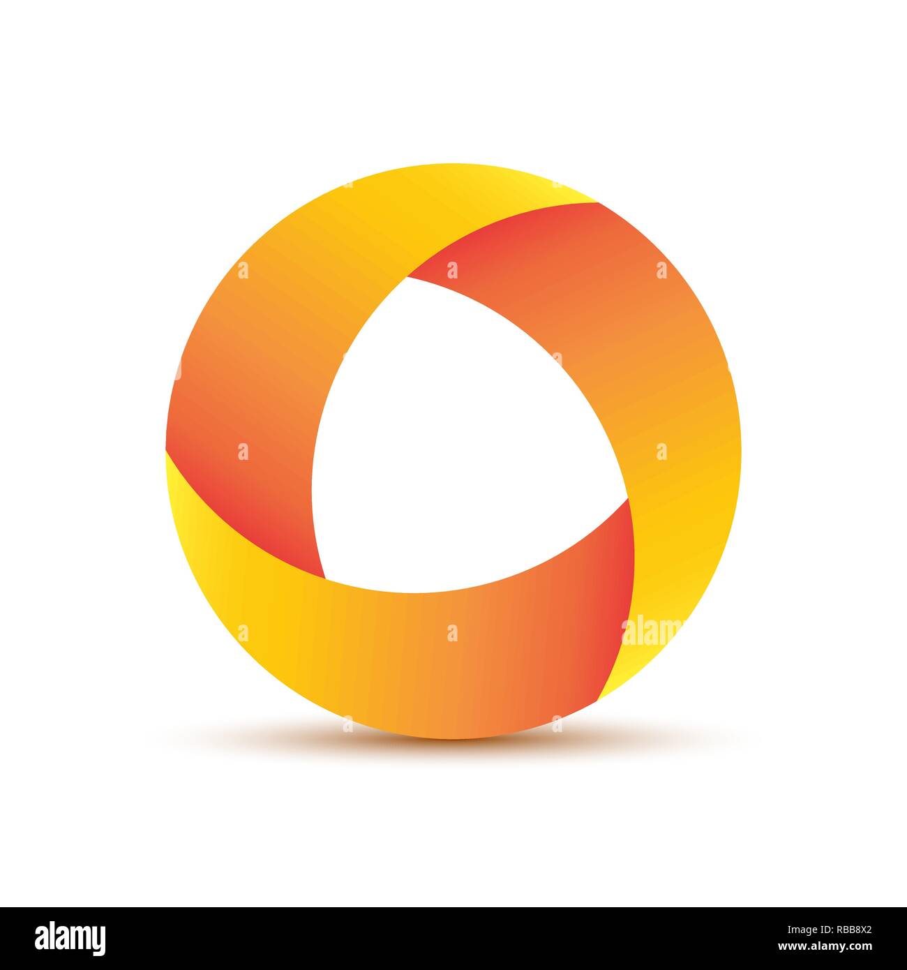 Abstract circle logo. Vector illustration. Frame ronde géométrique Illustration de Vecteur