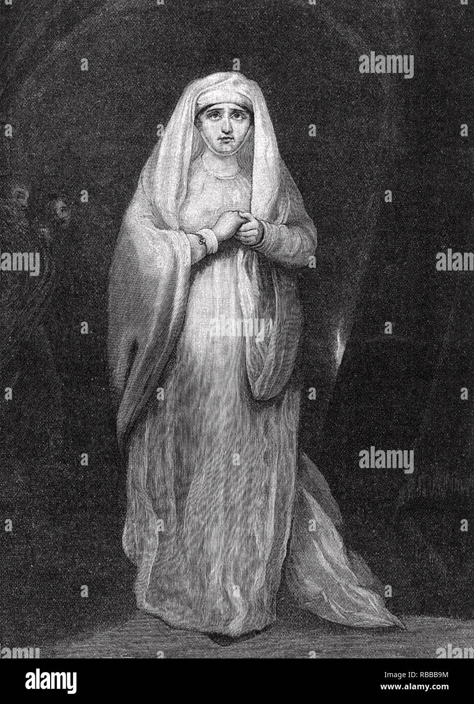 SARAH SIDDONS (1755-1831) Actrice galloise comme Lady Macbeth en 1785 Banque D'Images