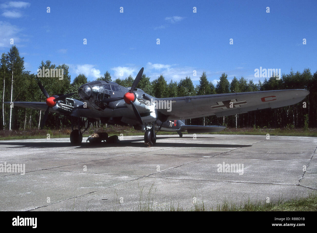 LUFTWAFFE SECONDE GUERRE MONDIALE bombardier Heinkel He 111. Banque D'Images