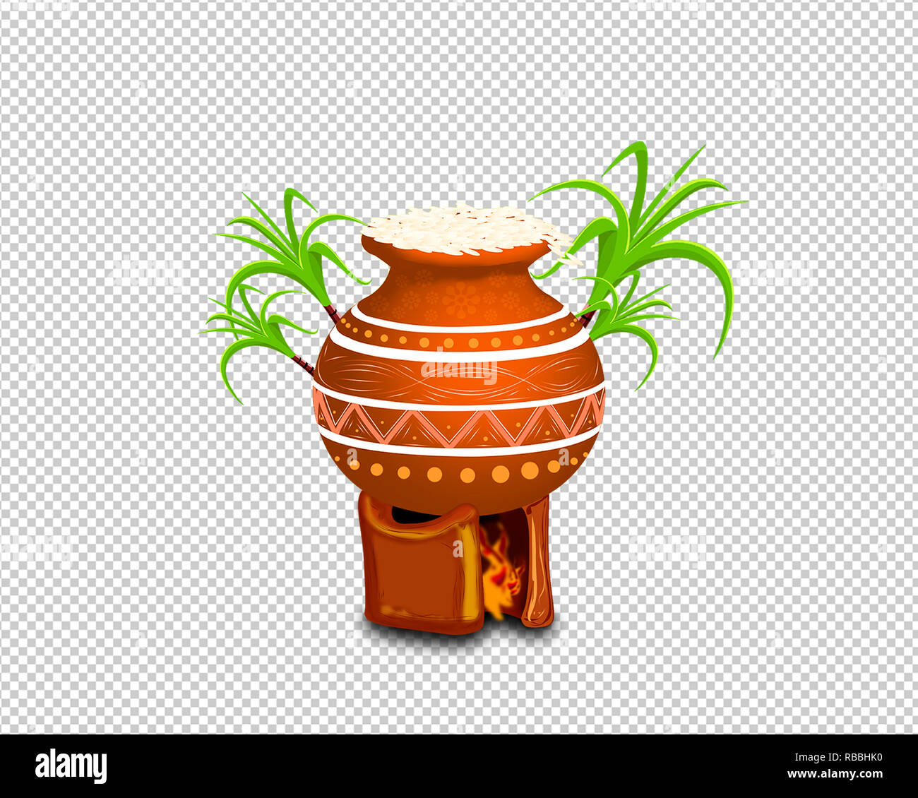 Happy Pongal Festival des bannières 2019 offre, png dessins Banque D'Images