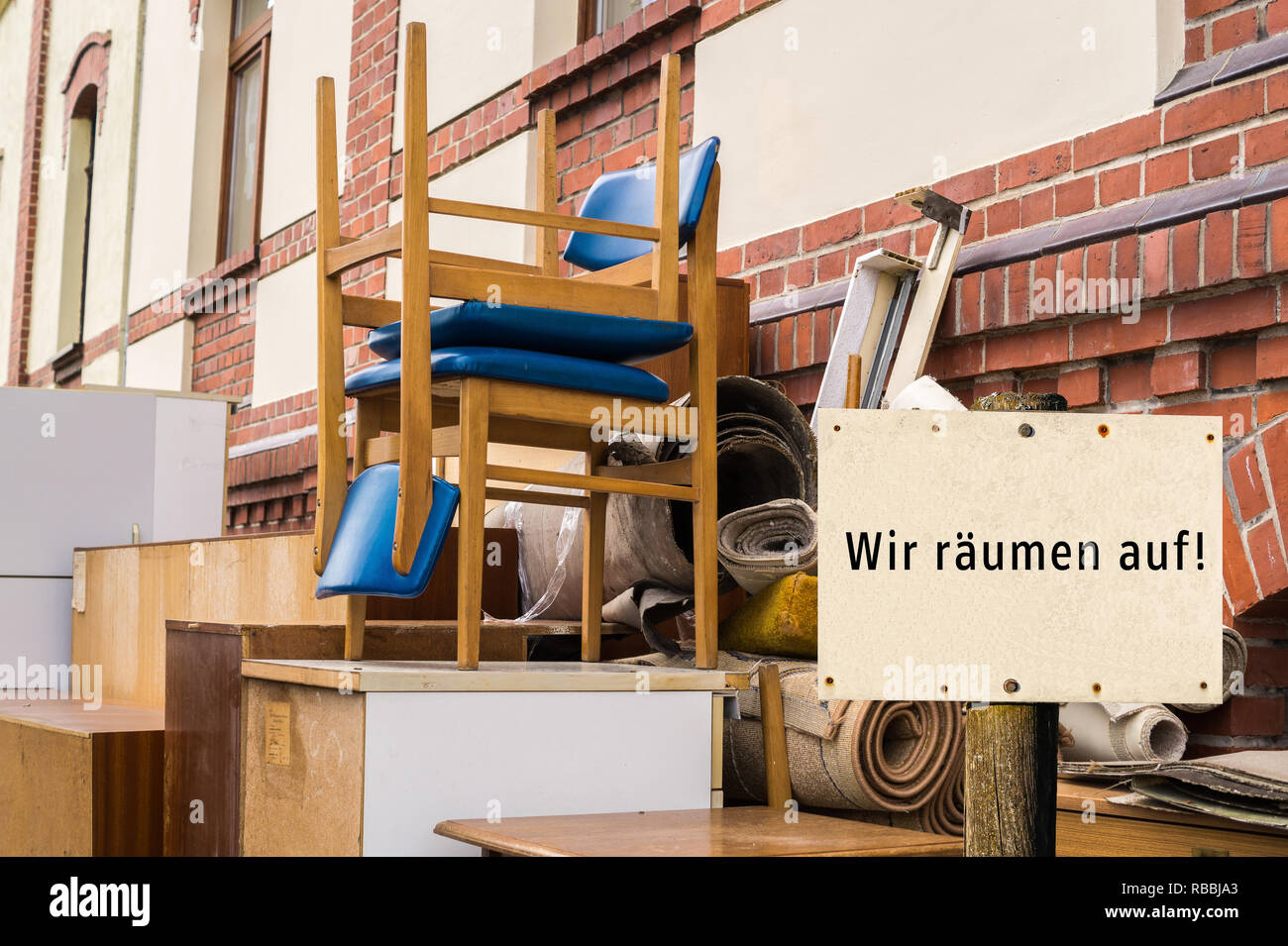 Nous nettoyer ! Banque D'Images