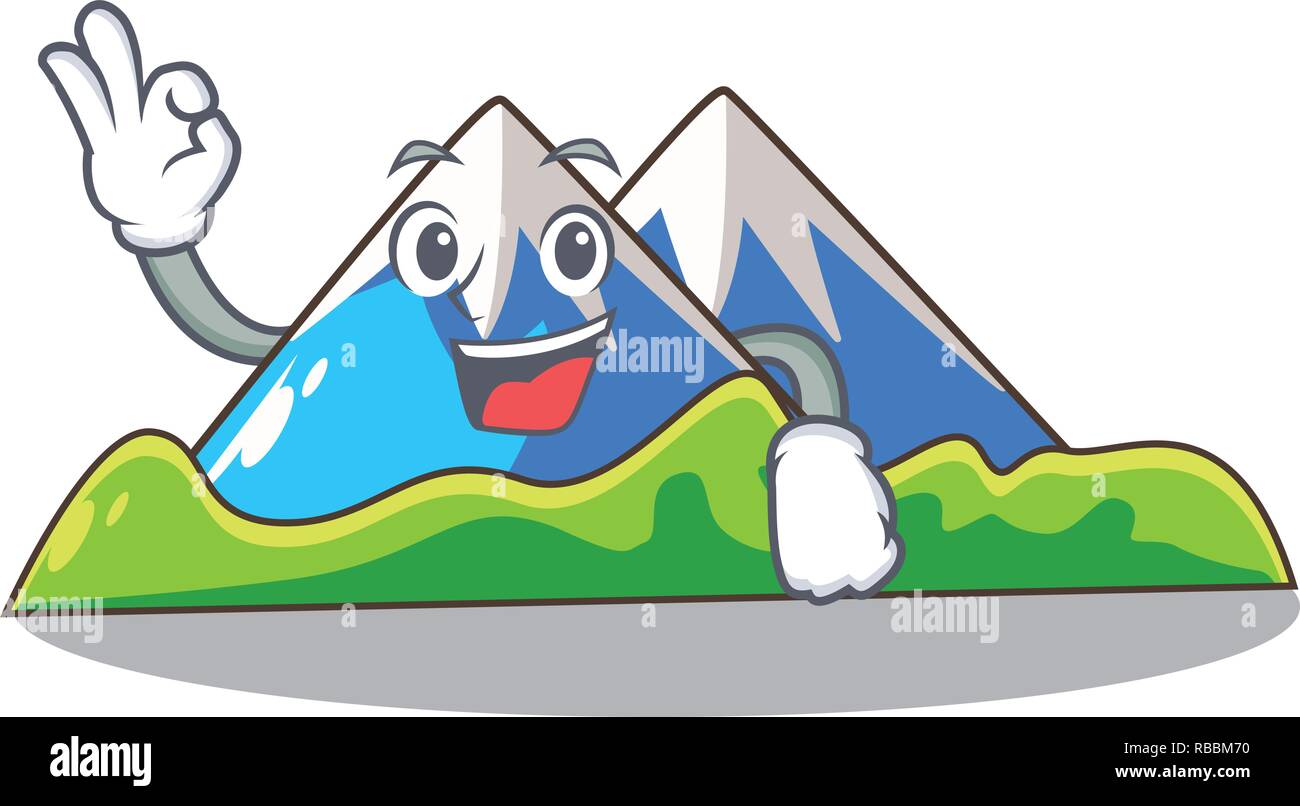 D'accord dans le montagne miniature sous forme de caractères Illustration de Vecteur