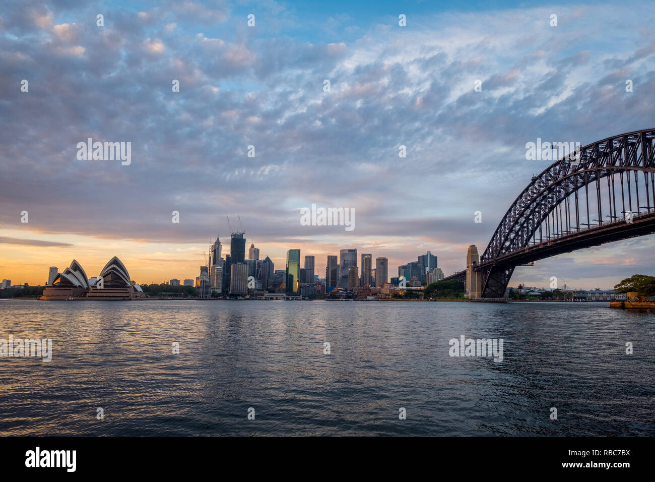 Lever du soleil et à Sydney Banque D'Images