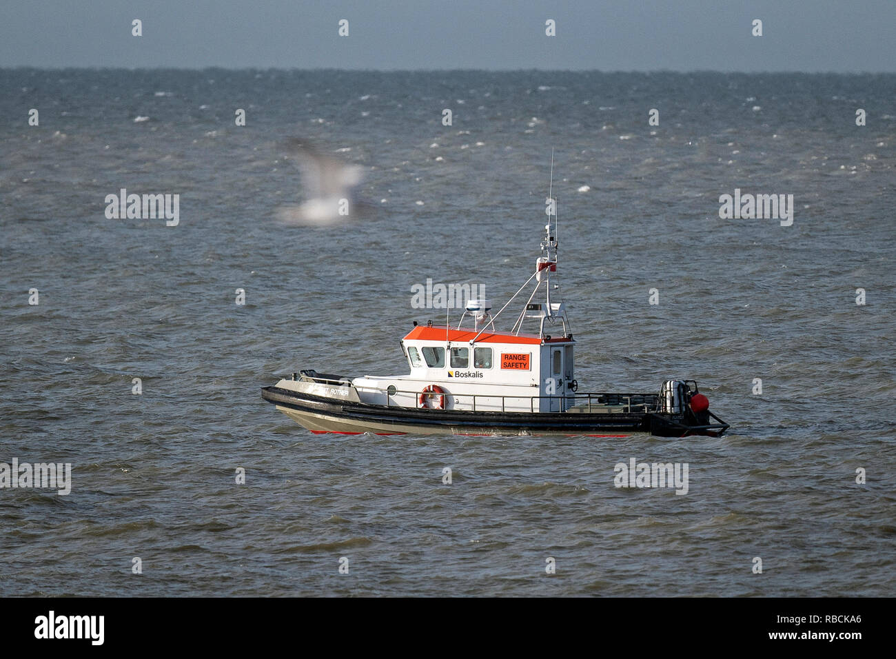 Smit Rother, une zone de sécurité patrouille rapide exploité par Boskalis pour le ministère de la Défense, des patrouilles le long de la côte du Kent. Banque D'Images