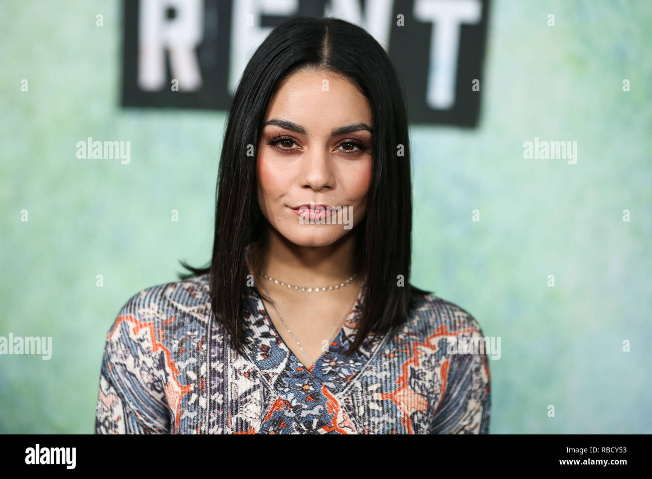 Los Angeles, USA. 8 janvier, 2019. Vanessa Hudgens arrive à FOX's 'NT' Appuyez sur la princesse qui s'est tenue à la FOX Studio Lot le 8 janvier 2019 à Century City, Los Angeles, Californie, États-Unis. (Photo par Xavier Collin/Image Crédit : Agence de Presse) L'agence de presse Image/Alamy Live News Banque D'Images