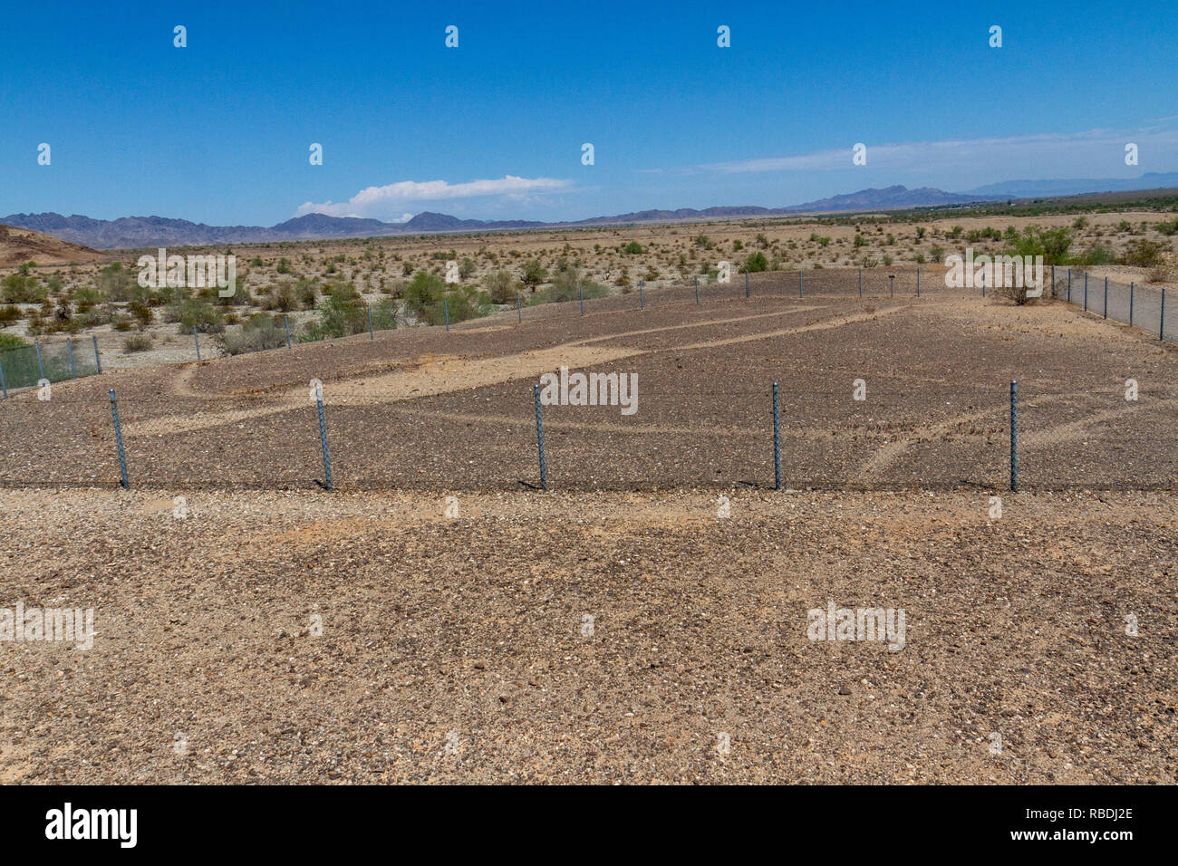 Une figure humaine, une partie de la Blythe intailles, près de Blythe, CA, USA. Banque D'Images