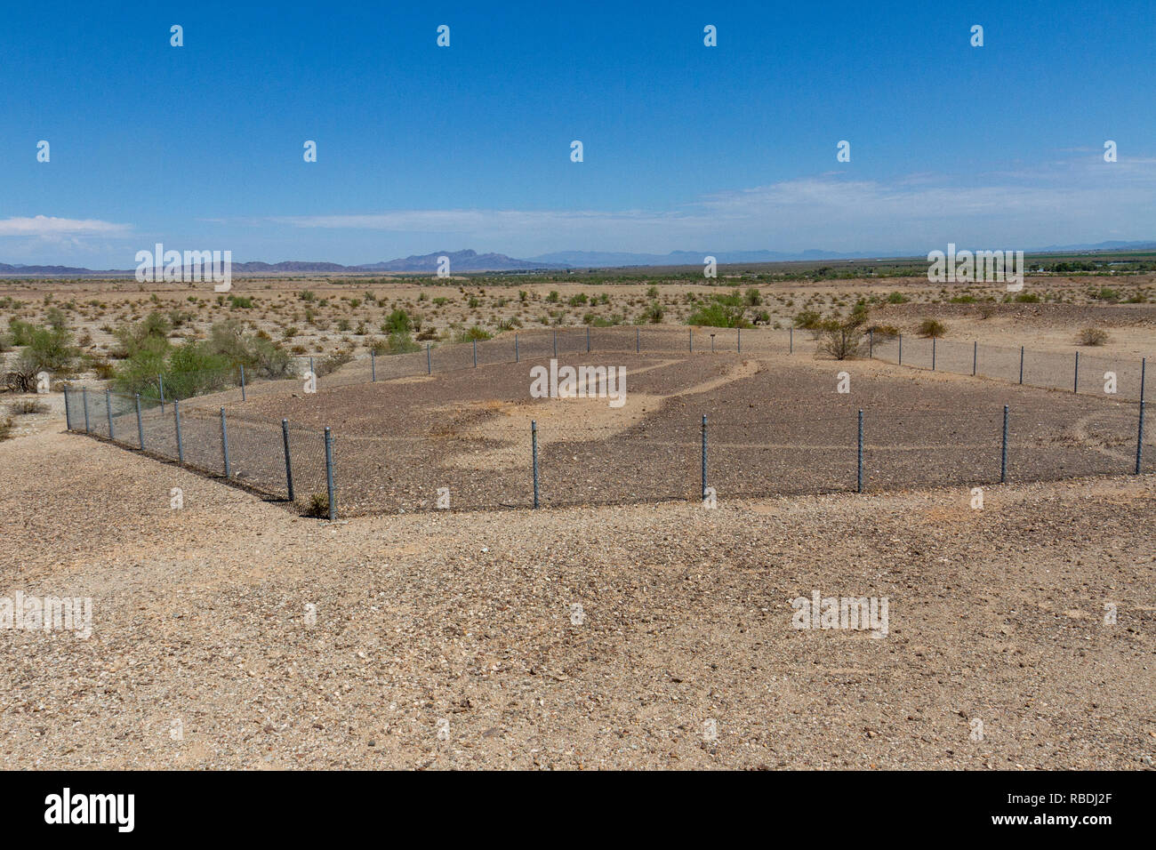 Une figure humaine, une partie de la Blythe intailles, près de Blythe, CA, USA. Banque D'Images