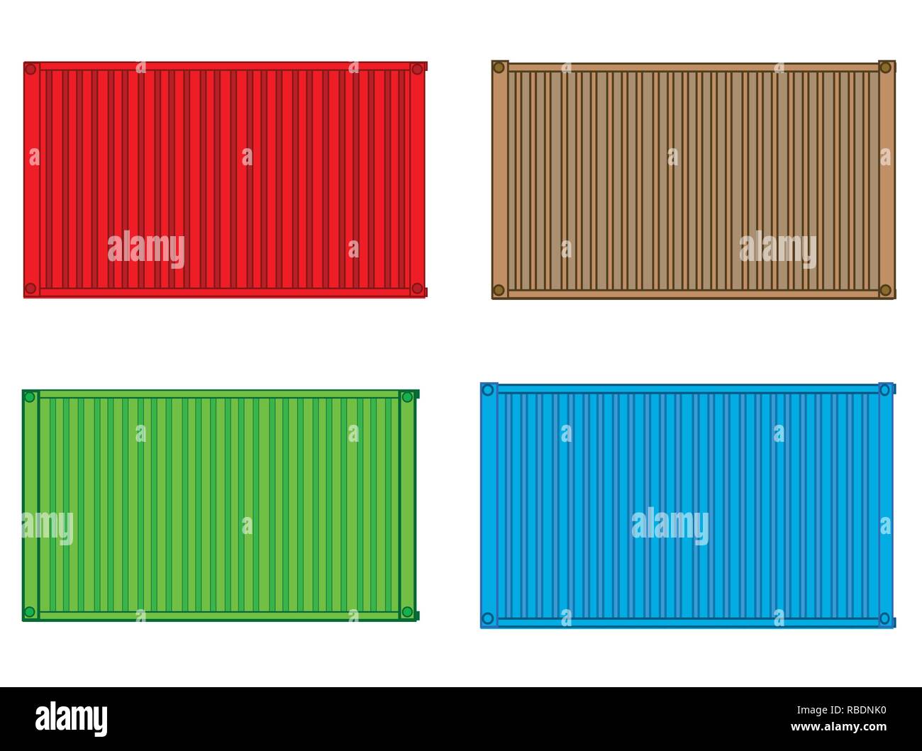 Illustration vecteur contenant la couleur pour le fret sur fond blanc Illustration de Vecteur