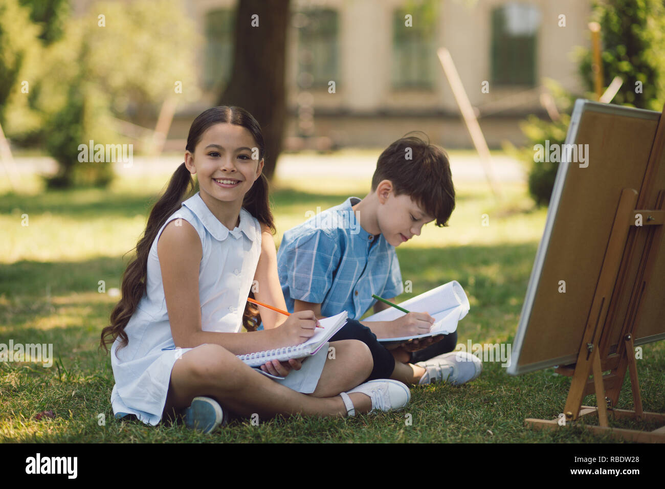 L'éducation dans la nature Banque D'Images