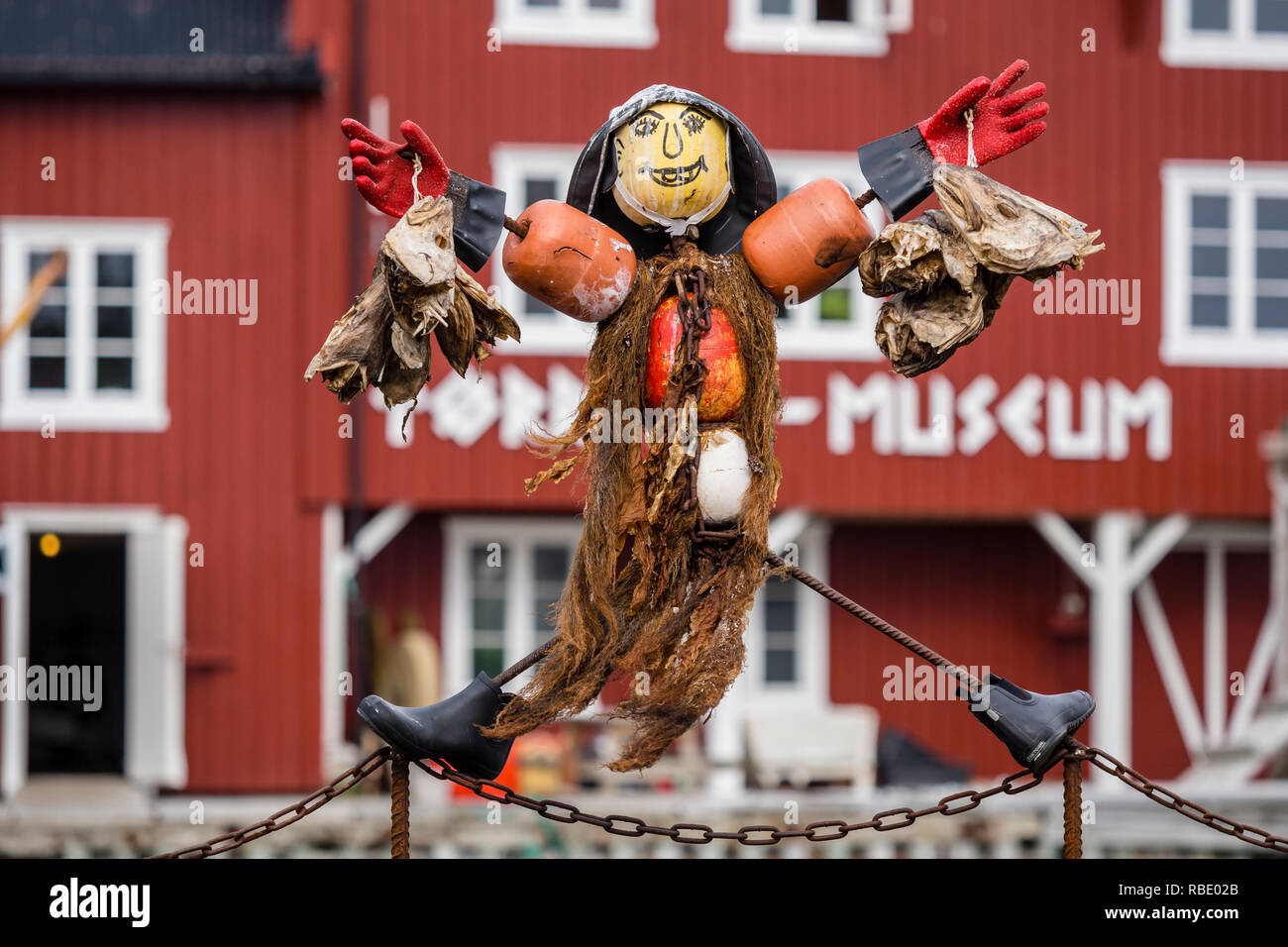 Torrfisk Museum Musee Du Poisson Seche Village De Pecheurs A I Lofoten Le Rouge Typiques Maisons En Bois Sont Maintenant Utilises Comme Museum A I Lofoten L Ile De Moskenes Photo Stock