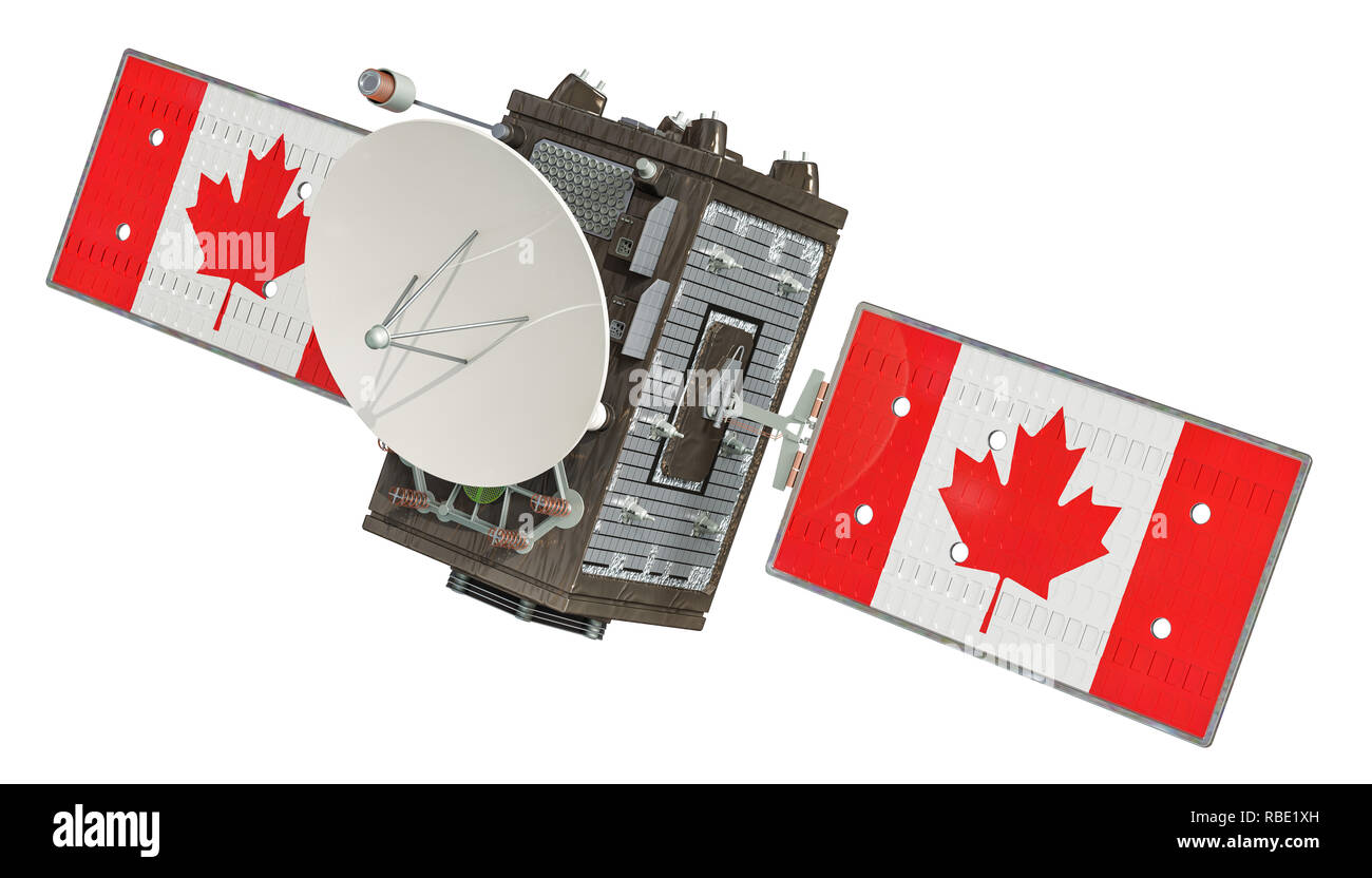 Chaînes du Canada, rendu 3D isolé sur fond blanc Banque D'Images