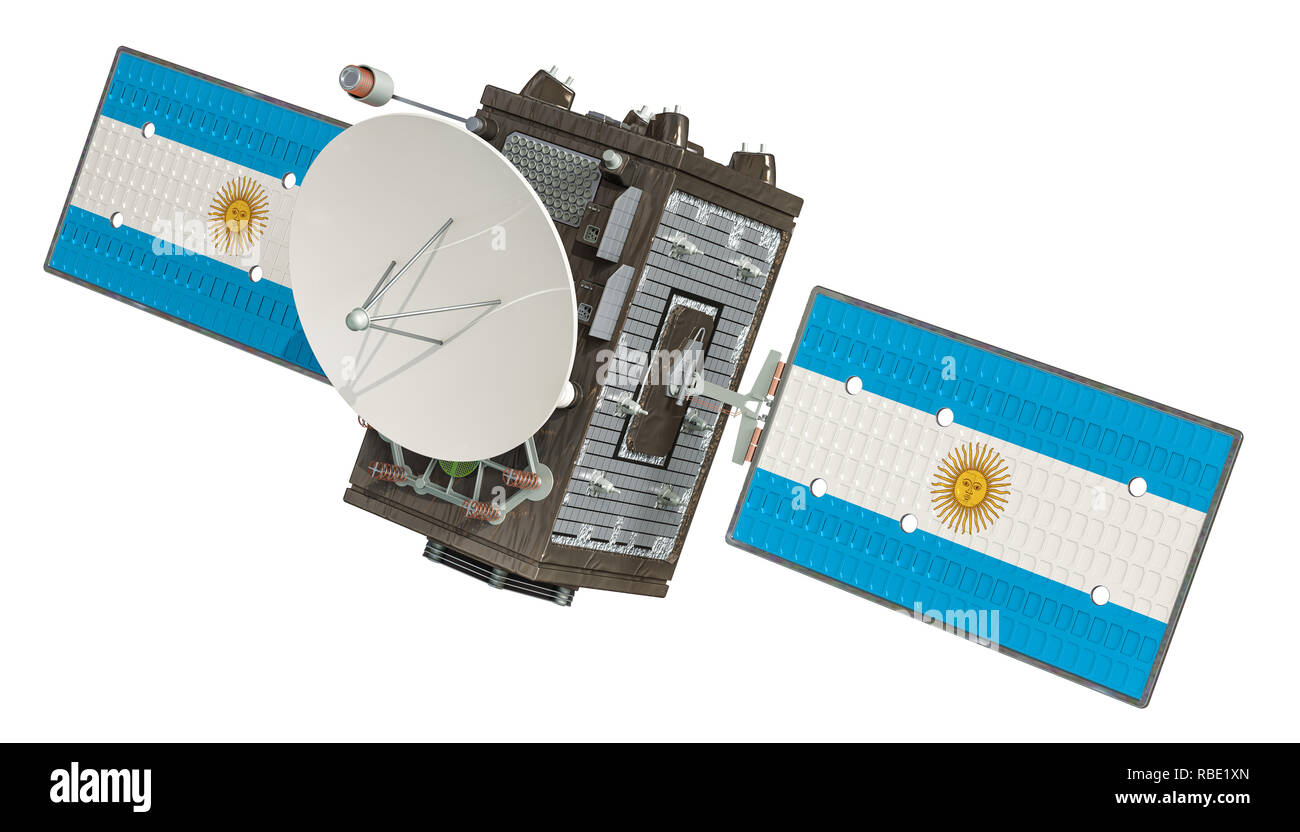 Chaînes de l'Argentine, 3D Rendering isolé sur fond blanc Banque D'Images