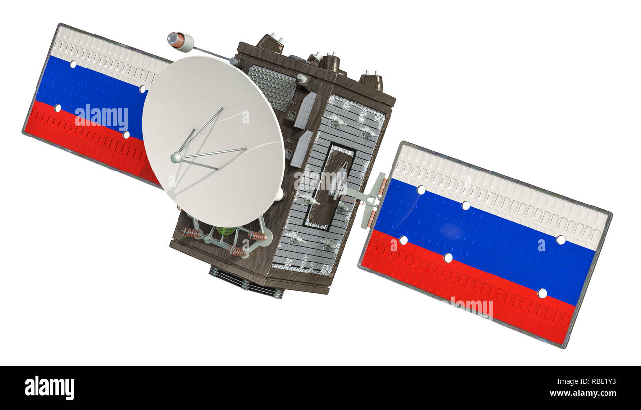 Chaînes de la Russie, 3D Rendering isolé sur fond blanc Banque D'Images