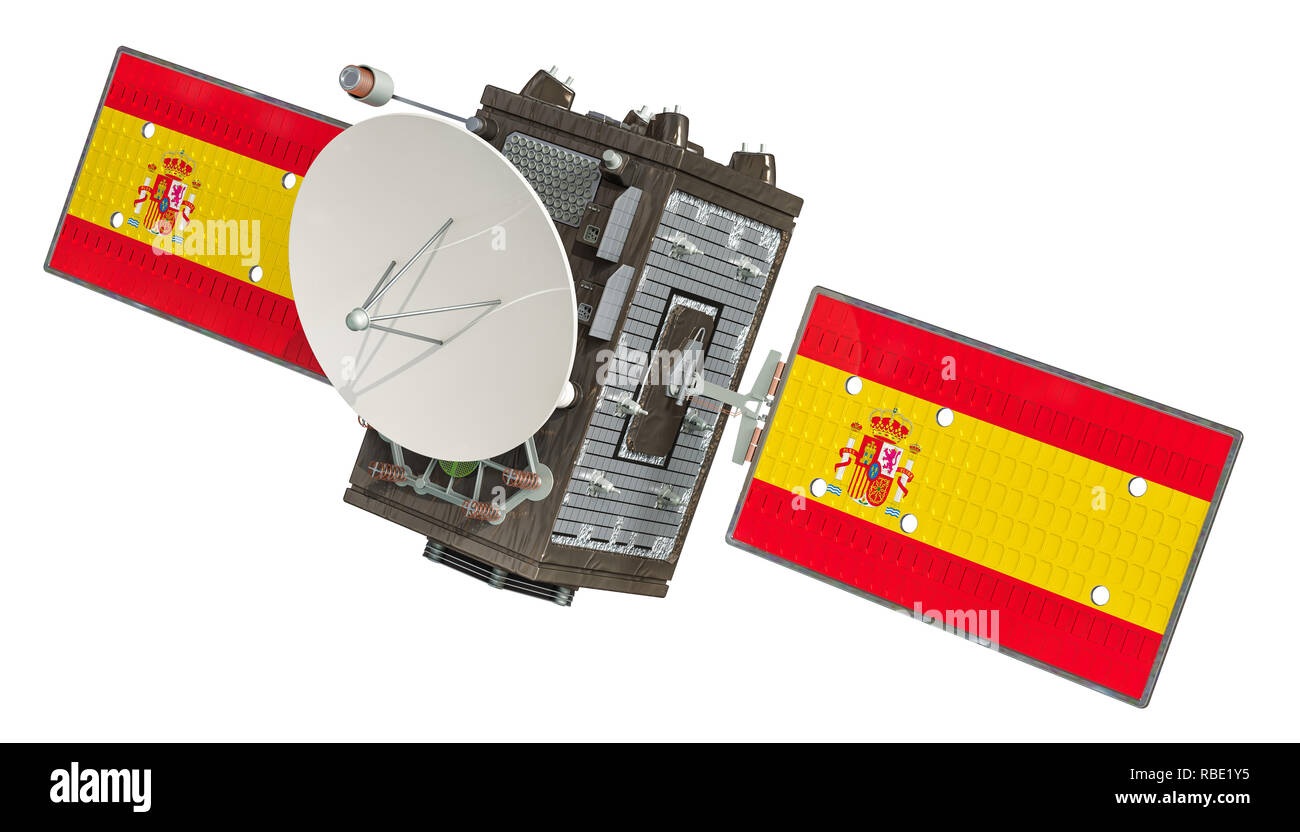 Chaînes de l'Espagne, 3D Rendering isolé sur fond blanc Banque D'Images