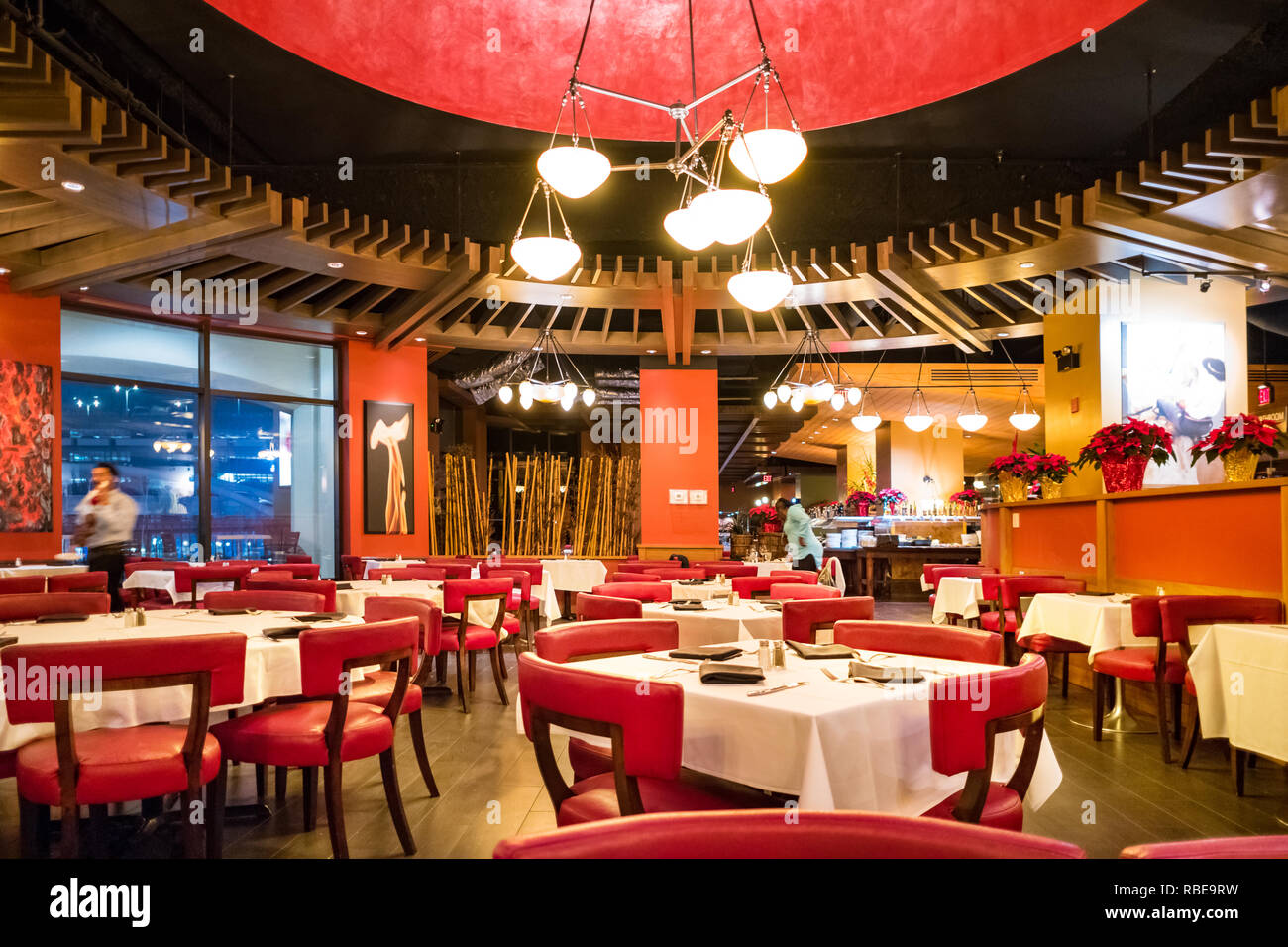 Brasa Brazilian Steakhouse Restaurant intérieur à Niagara Falls Ontario Canada Banque D'Images