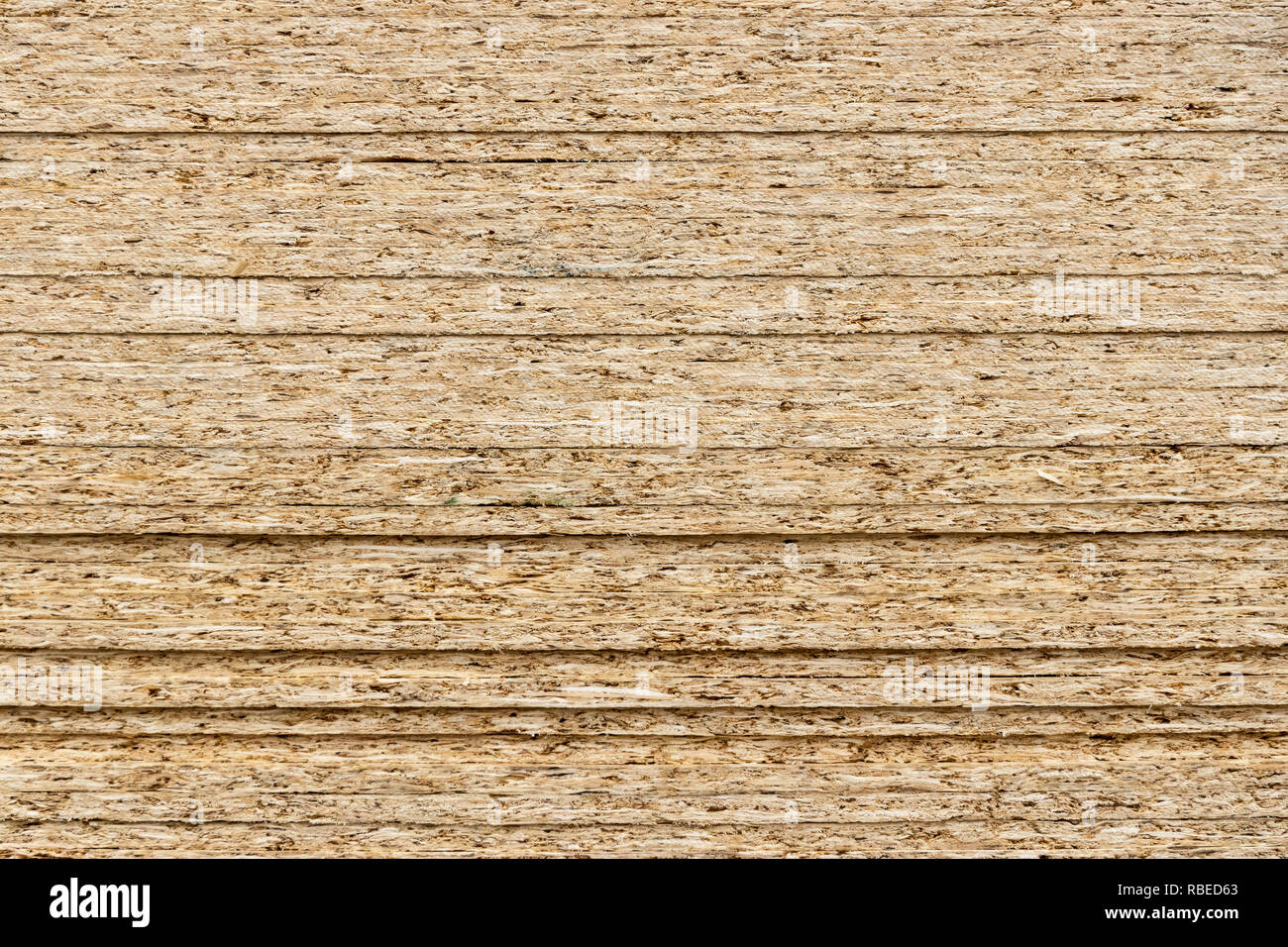Osb - Panneau de particules - panneaux de faible densité de particules - LDF - Banque D'Images
