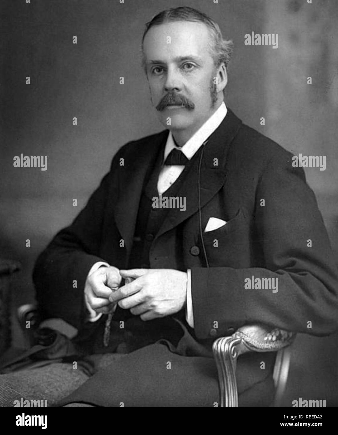ARTHUR BALFOUR (1848-1930) homme politique conservateur britannique et le premier ministre Banque D'Images