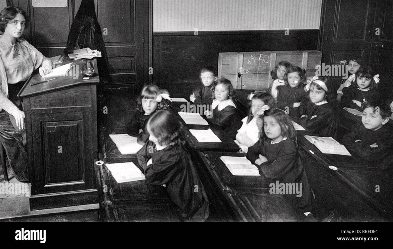 L'École de Paris vers 1900 Banque D'Images