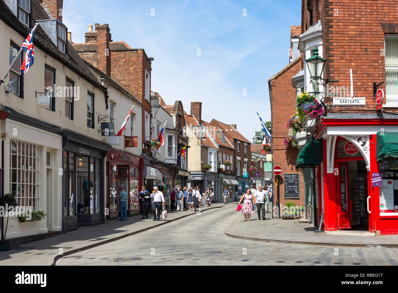 Bailgate, Lincoln, Lincolnshire, Angleterre, Royaume-Uni Banque D'Images