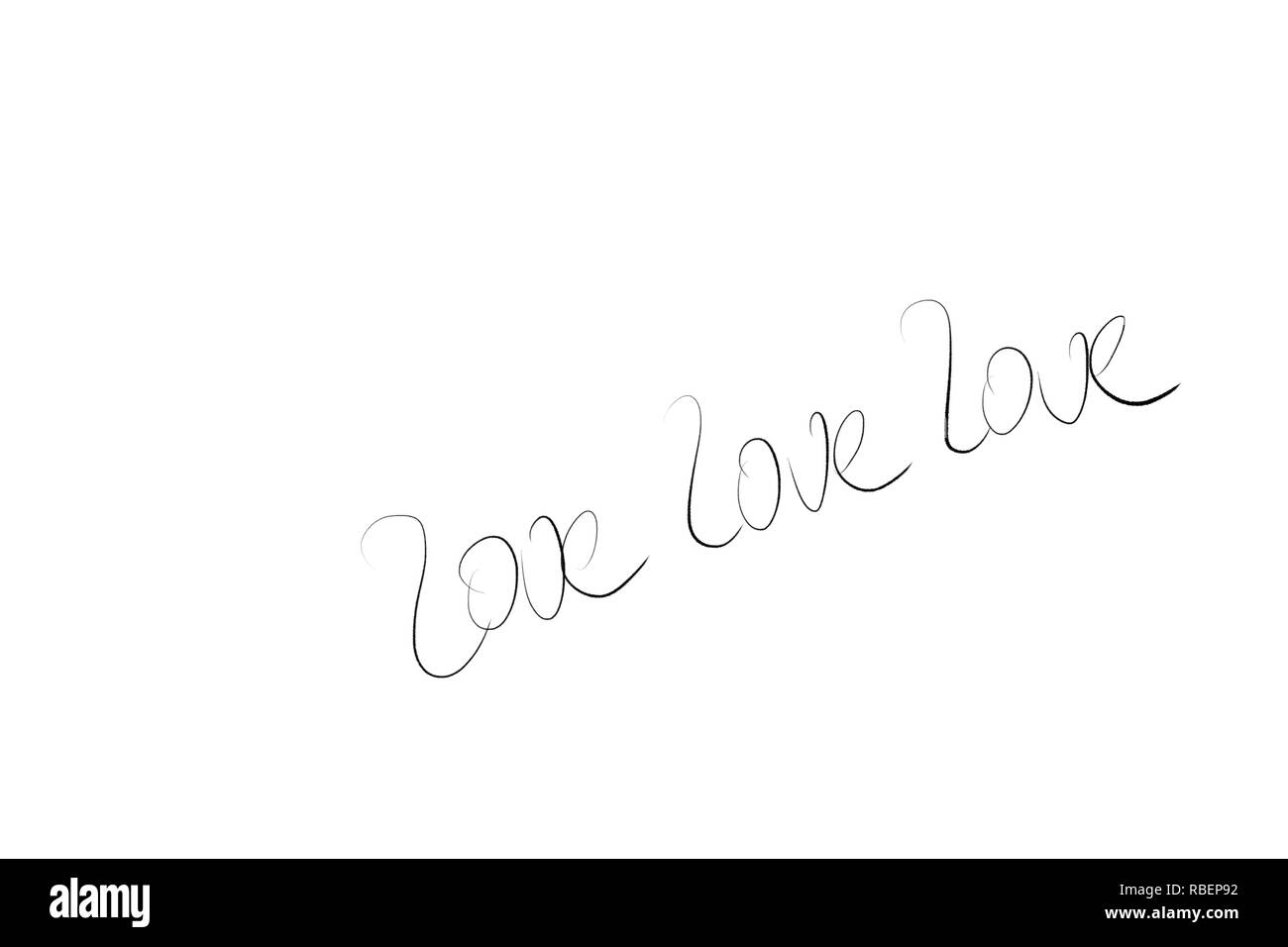 Illustration d'amour Banque D'Images