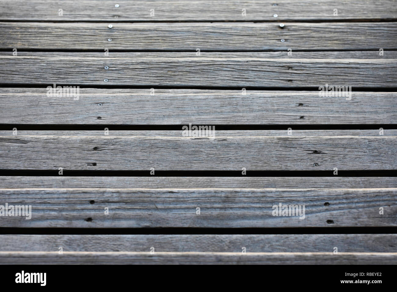 Planche en bois texturé Lignes parallèles Escalier Banque D'Images