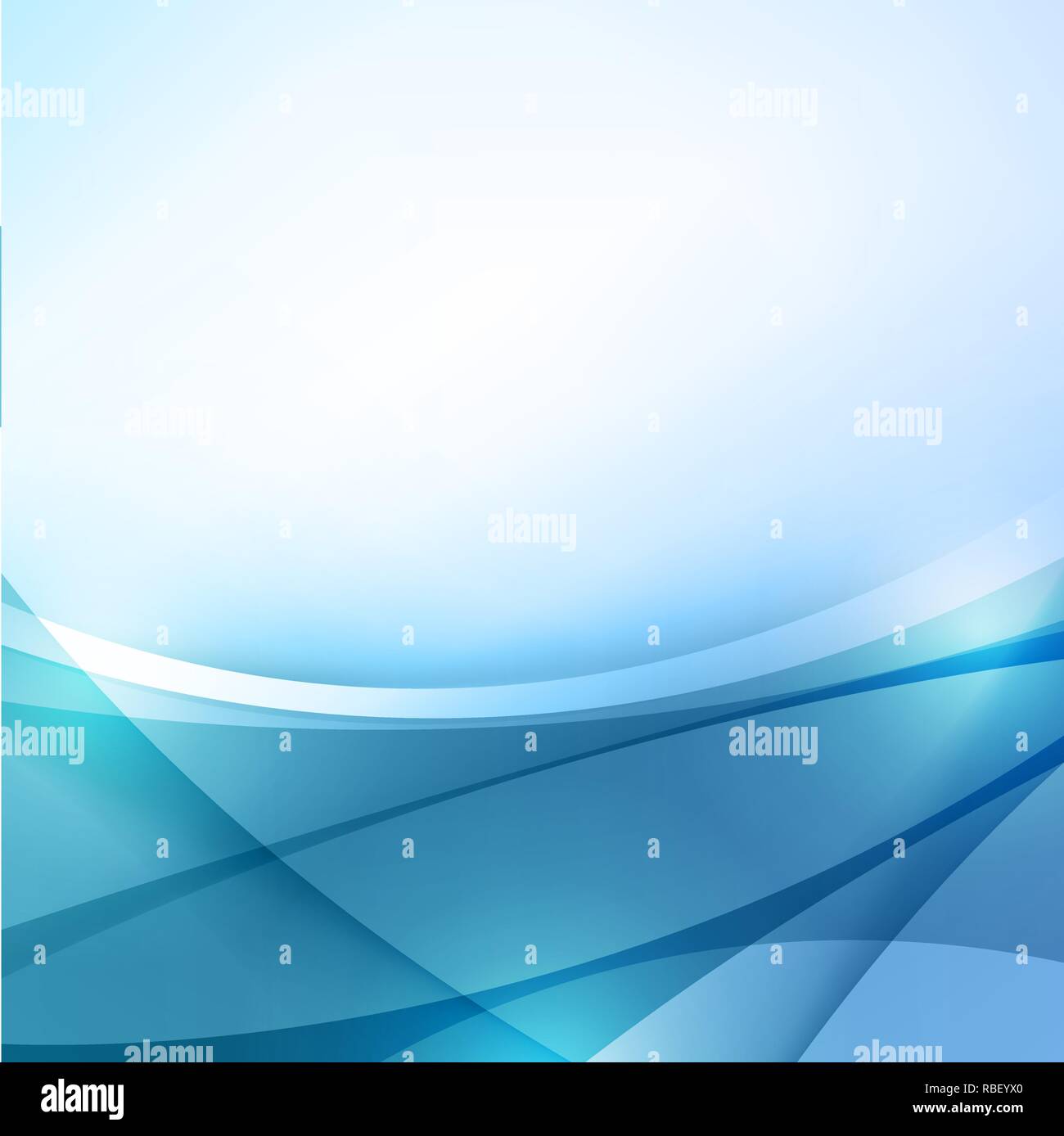 Abstract background blue wave avec éléments courbe Illustration de Vecteur