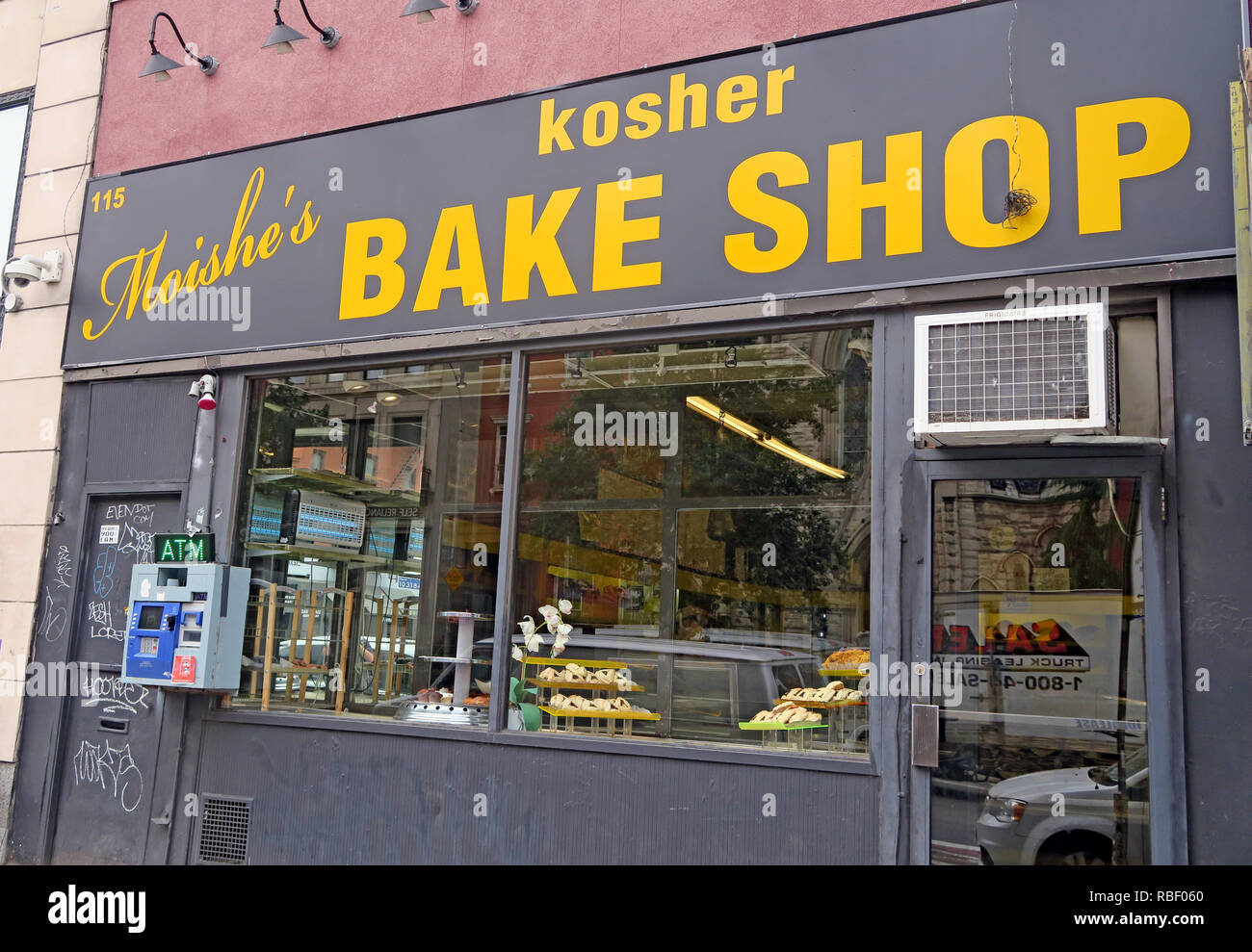 Casher Moishes Bake Shop 115 2nd Avenue, East Village, Manhattan, New York, NYC, USA Banque D'Images