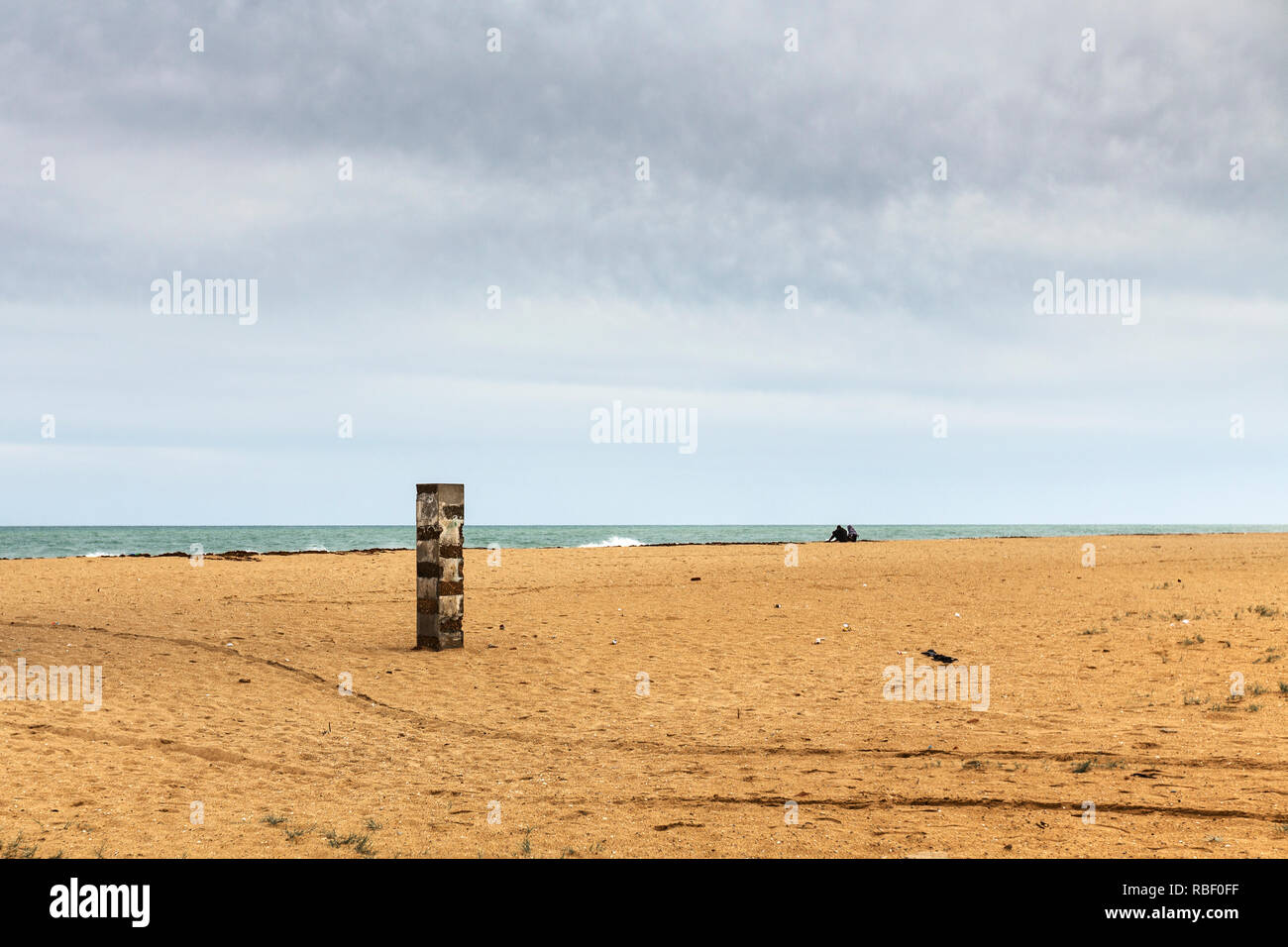 Plage à Ouidah par le golfe du Bénin dans le golfe de Guinée. Atlantique Ministère, Bénin, Afrique Banque D'Images