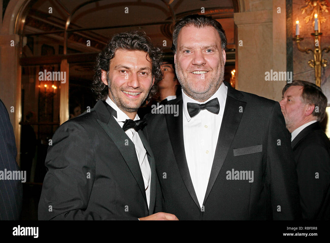 NEW YORK, NY - 17 avril : Jonas Kaufmann et Bryn Terfel assister à la sixième édition annuelle des Prix Opera News à l'hôtel Plaza le 17 avril 2011 à New York. (Photo par Steve Mack/S.D. Mack Photos) Banque D'Images