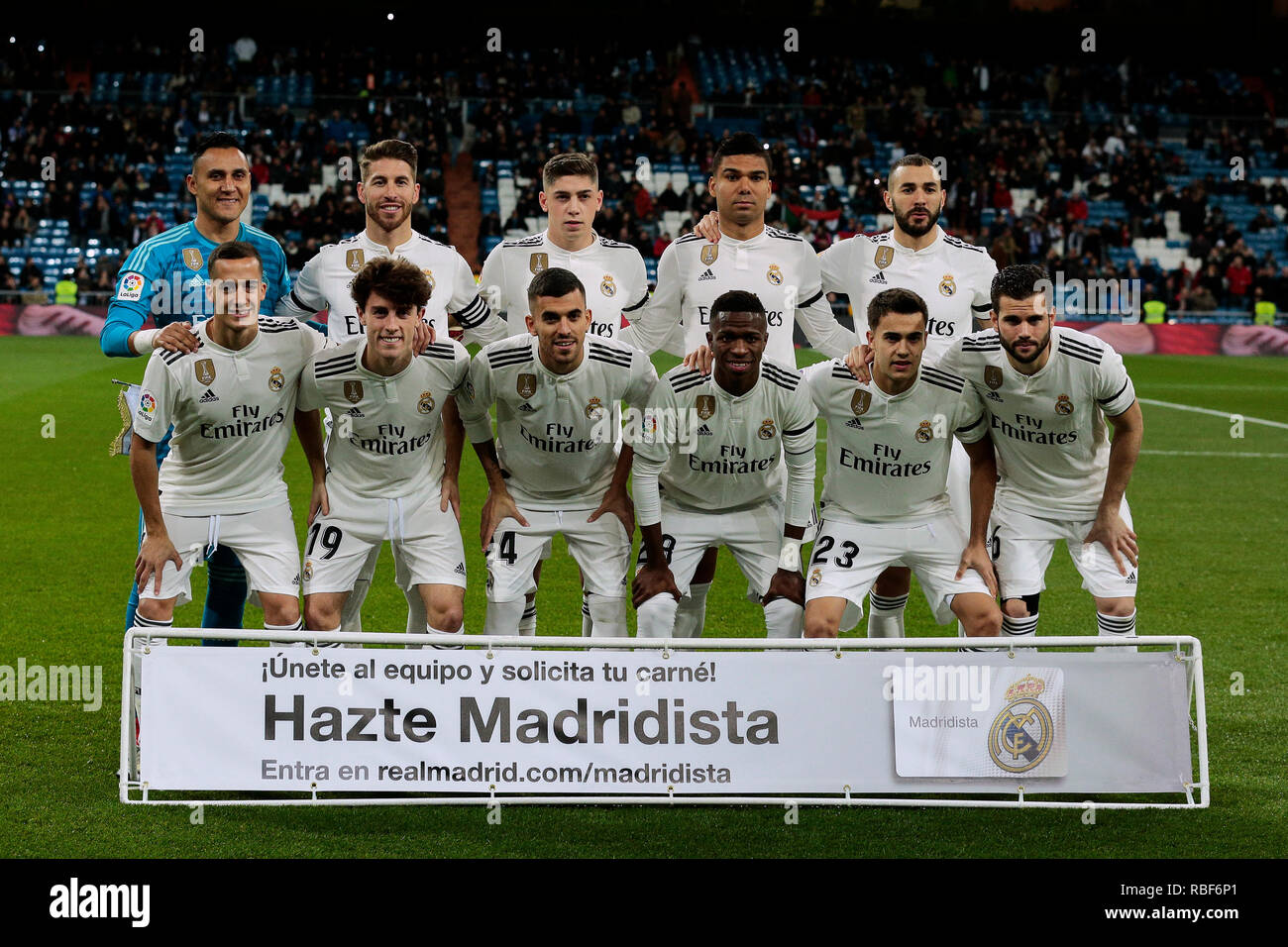 Photo de l\u0027équipe du Real Madrid avec Keylor Navas, Sergio Ramos, Nacho