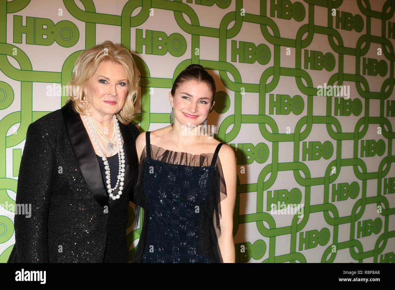 Beverly Hills, CA, USA. 6 janvier, 2019. LOS ANGELES - jan 18 : Chloe Malle, Candice Bergen au HBO 2019 Golden Globe de poste de travail à l'hôtel Beverly Hilton le 6 janvier 2019 à Beverly Hills, CA : Crédit Kay Blake/ZUMA/Alamy Fil Live News Banque D'Images