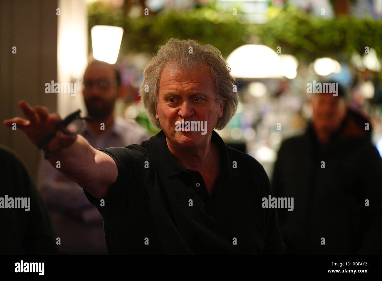 Hastings, East Sussex, UK. 10 Jan, 2019. Wetherspoon fondateur et président Tim Martin a visité le John Logie Baird pub à Hastings, East Sussex. Il s'entretiendra avec le public sur ce qu'il considère être les énormes avantages économiques de la sortie de l'UE. © Paul Lawrenson, 2018 Crédit photo : Paul Lawrenson / Alamy Live News Banque D'Images