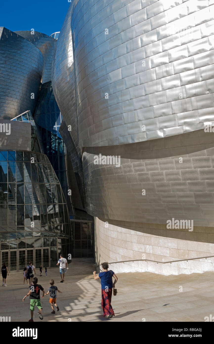 Musée Guggenheim de Frank Gerhy Architecte.h.Bilbao.Espagne Banque D'Images