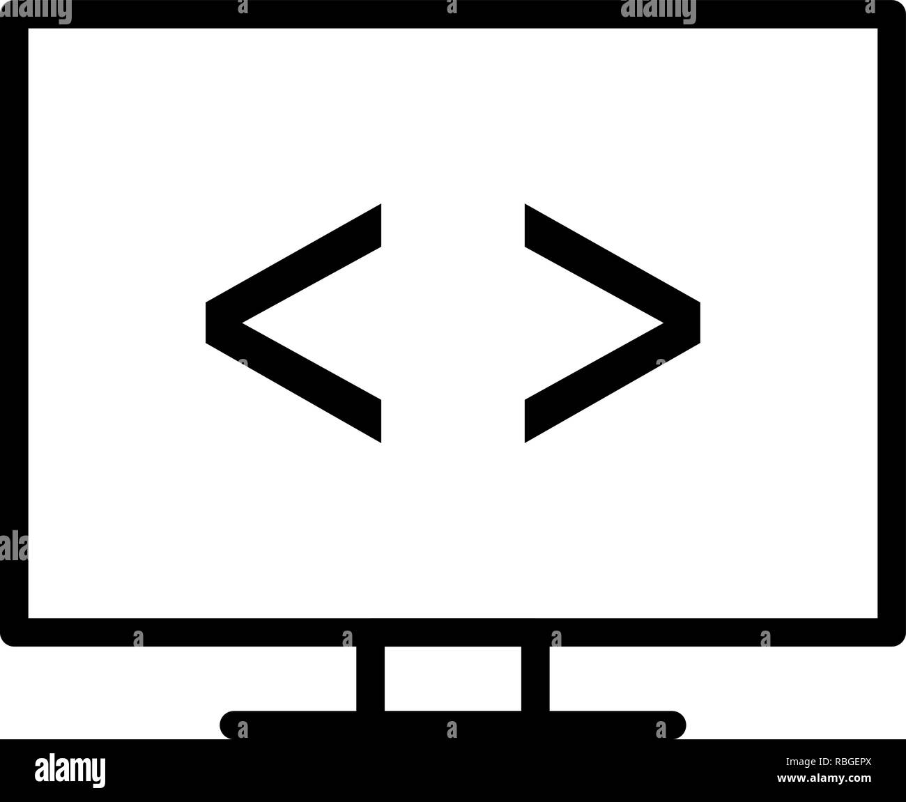 L'icône de l'optimisation de code vecteur Illustration de Vecteur