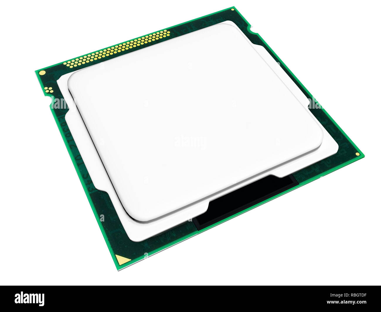 3D render of microprocesseur ordinateur Banque D'Images