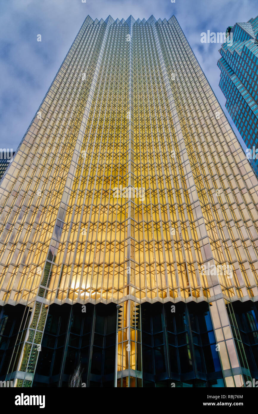 La Banque Royale du Canada (RBC) Plaza South Tower sur Front Street et de Bay Street à Toronto, Canada Banque D'Images
