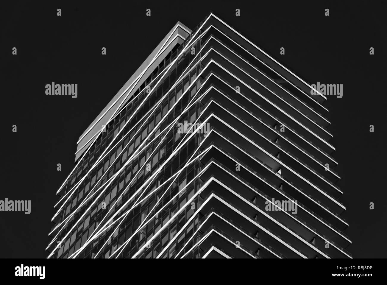 Détail d'une résidence moderne à Toronto Canada Banque D'Images
