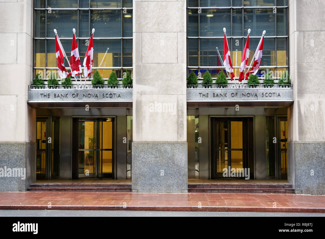 La Banque de Nouvelle-Écosse à Toronto, Canada Banque D'Images La Banque de Nouvelle-Écosse à Toronto, Canada Banque D'Images