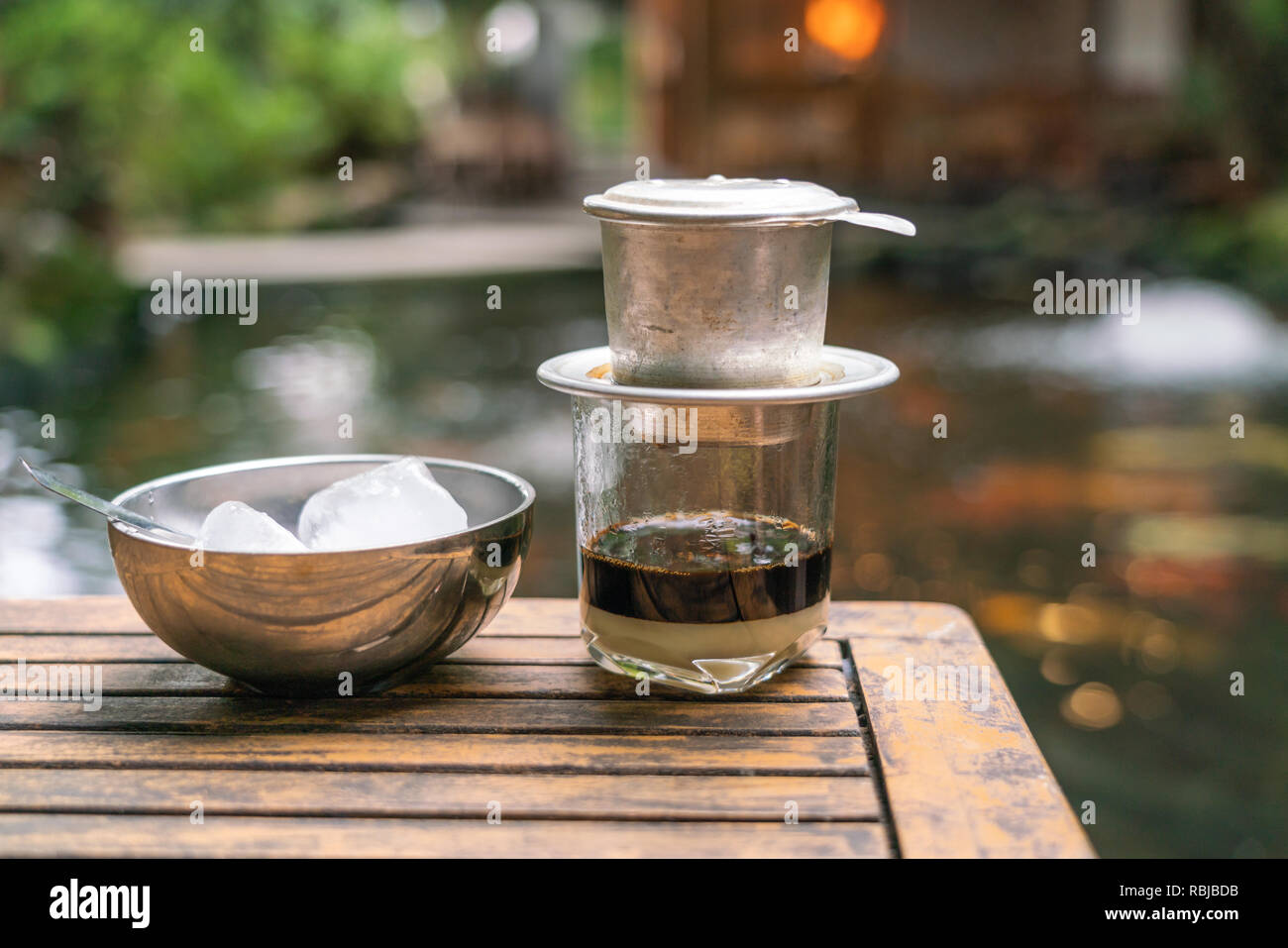 Café vietnamien traditionnel Banque D'Images