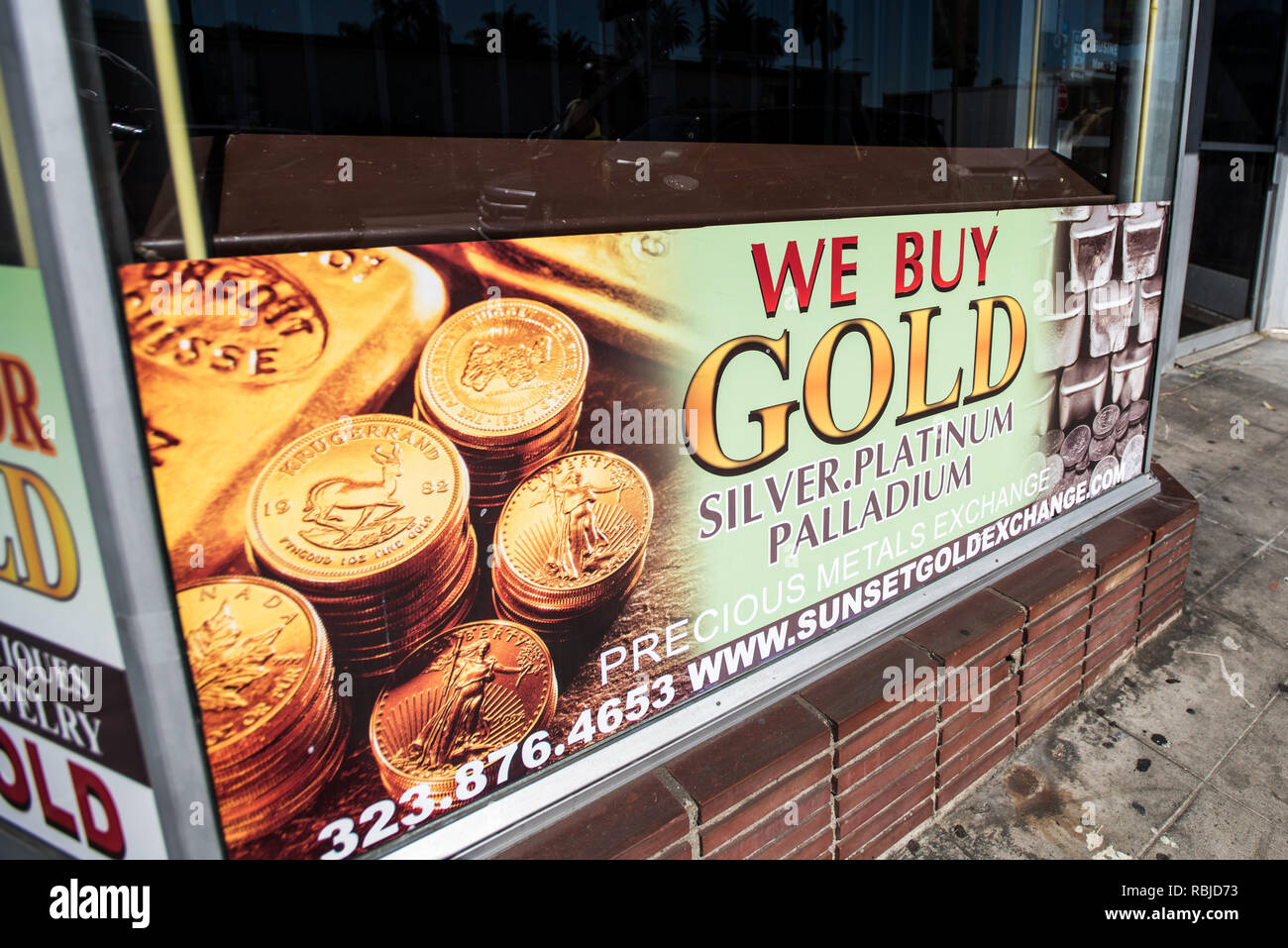Nous acheter de l'or. Los Angeles. Banque D'Images