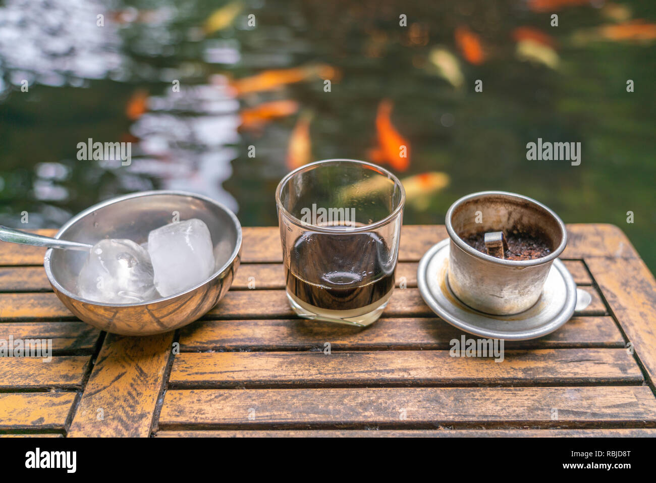 Café vietnamien traditionnel Banque D'Images