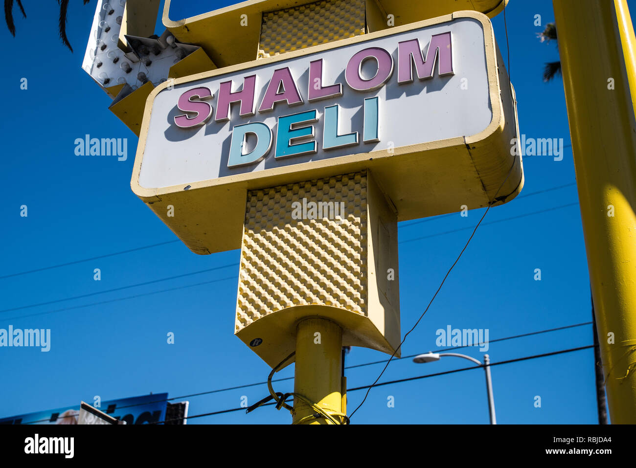 Shalom Deli. Los Angeles. Banque D'Images