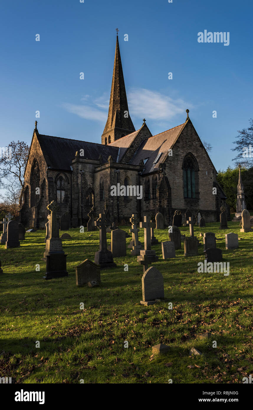 Friezland Church, Greenfield, Oldham, Lancashire, Royaume-Uni Banque D'Images