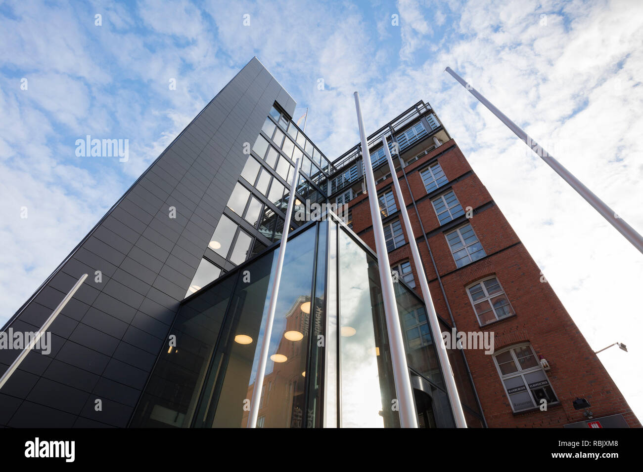 Immeuble de bureaux, Elbspeicher, Stilwerk, Altona, Hambourg, Allemagne, Europe Banque D'Images