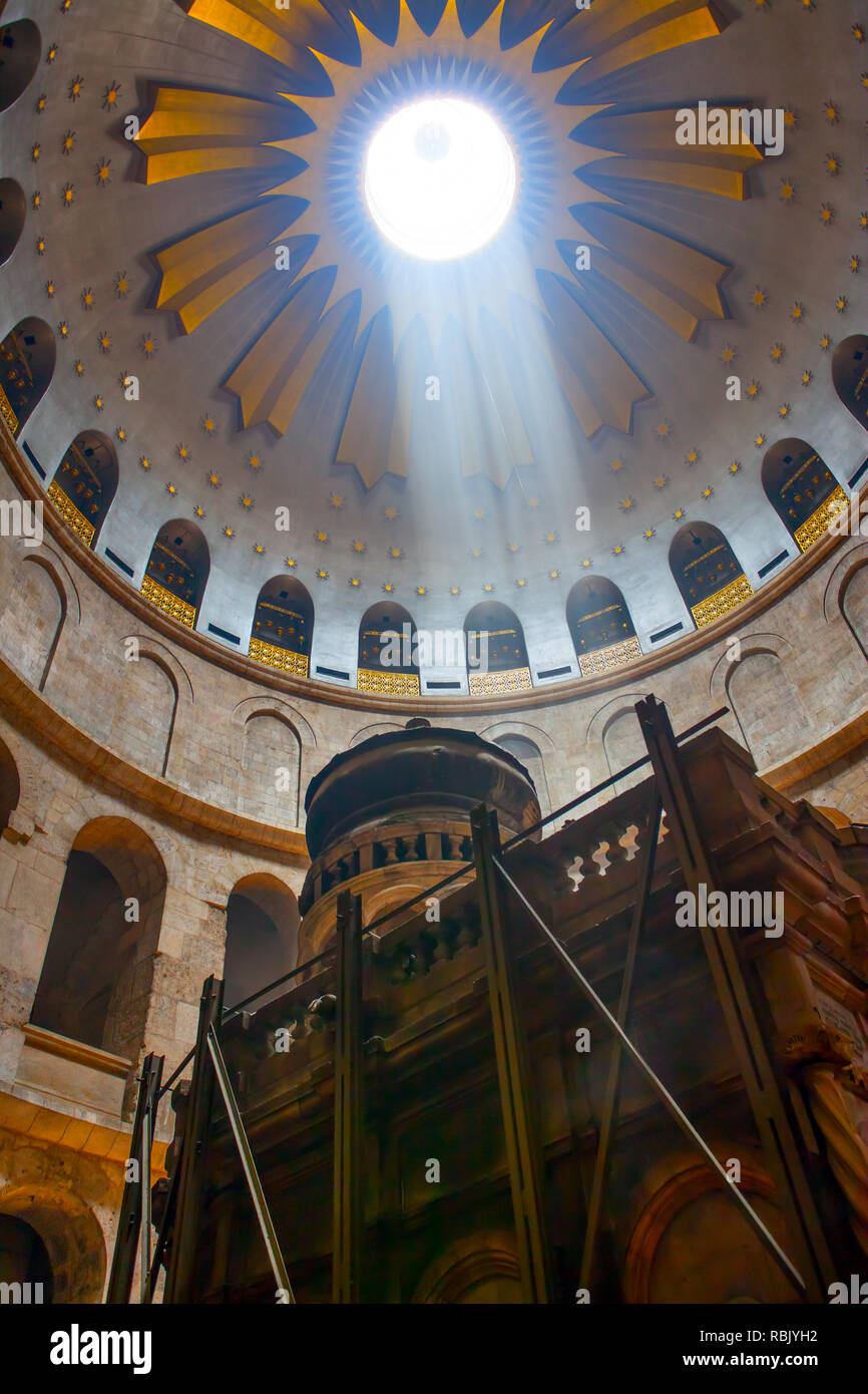 L'église du Saint Sépulcre à Jérusalem, Israël Banque D'Images