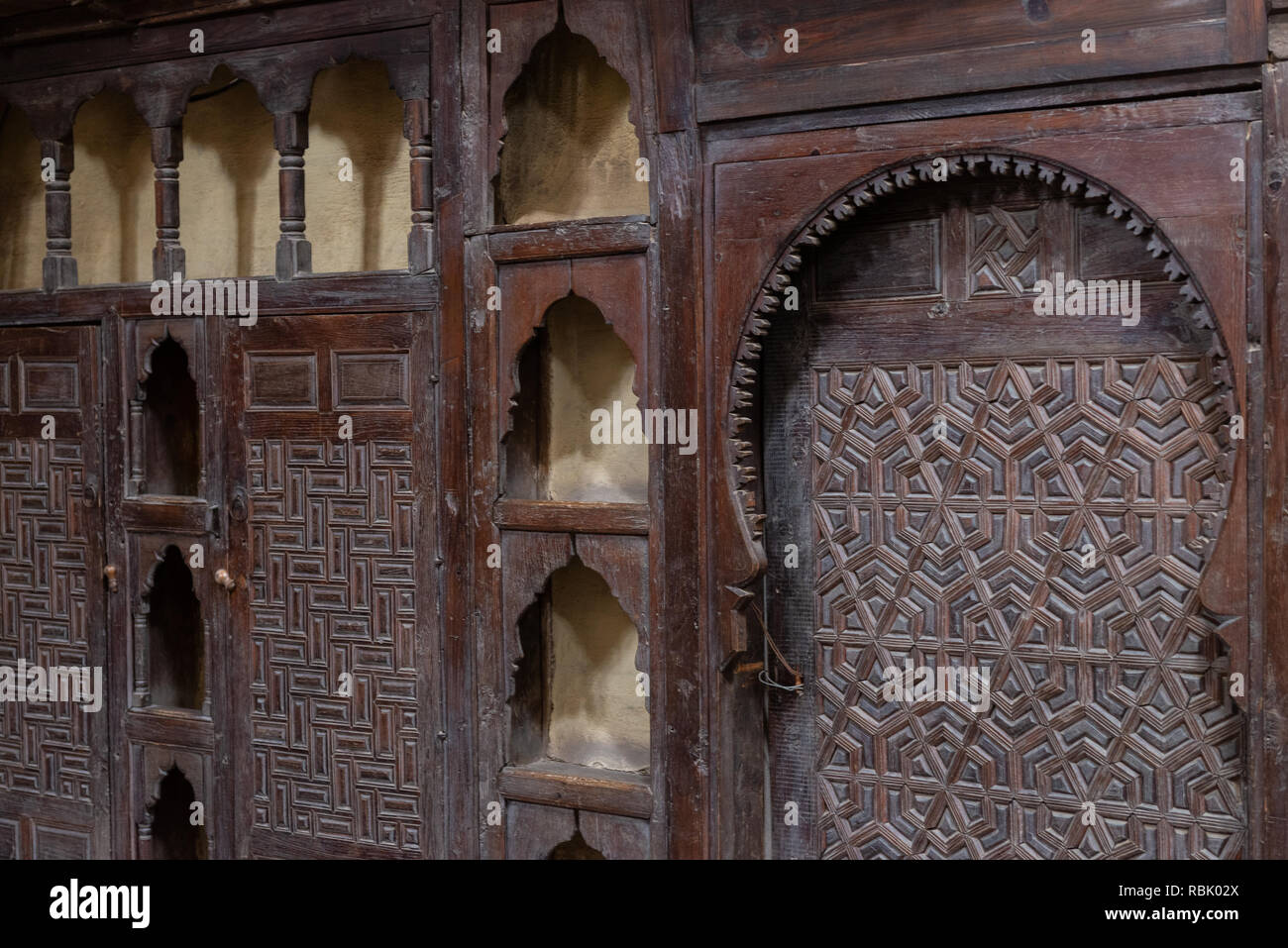 Bayt ('Al-Suhaymi Chambre des Suhaymi') est une vieille époque ottomane house museum au Caire islamique, l'Egypte. Il a été construit en 1648 par Abdel Wahab el Tab Banque D'Images