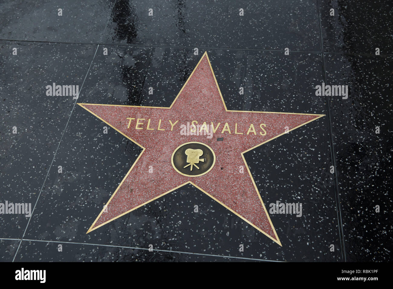 Telly Savalas étoile sur le Hollywood Walk of Fame sur Hollywood Boulevard,California, USA Banque D'Images Telly Savalas étoile sur le Hollywood Walk of Fame sur Hollywood Boulevard,California, USA Banque D'Images