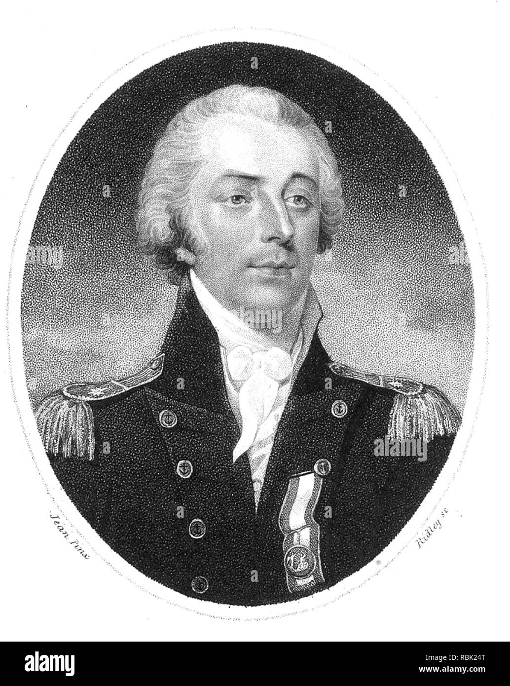 JAMES SAUMAREZ, 1er baron de Saumarez (1757-1836) l'amiral Royal Nay Banque D'Images