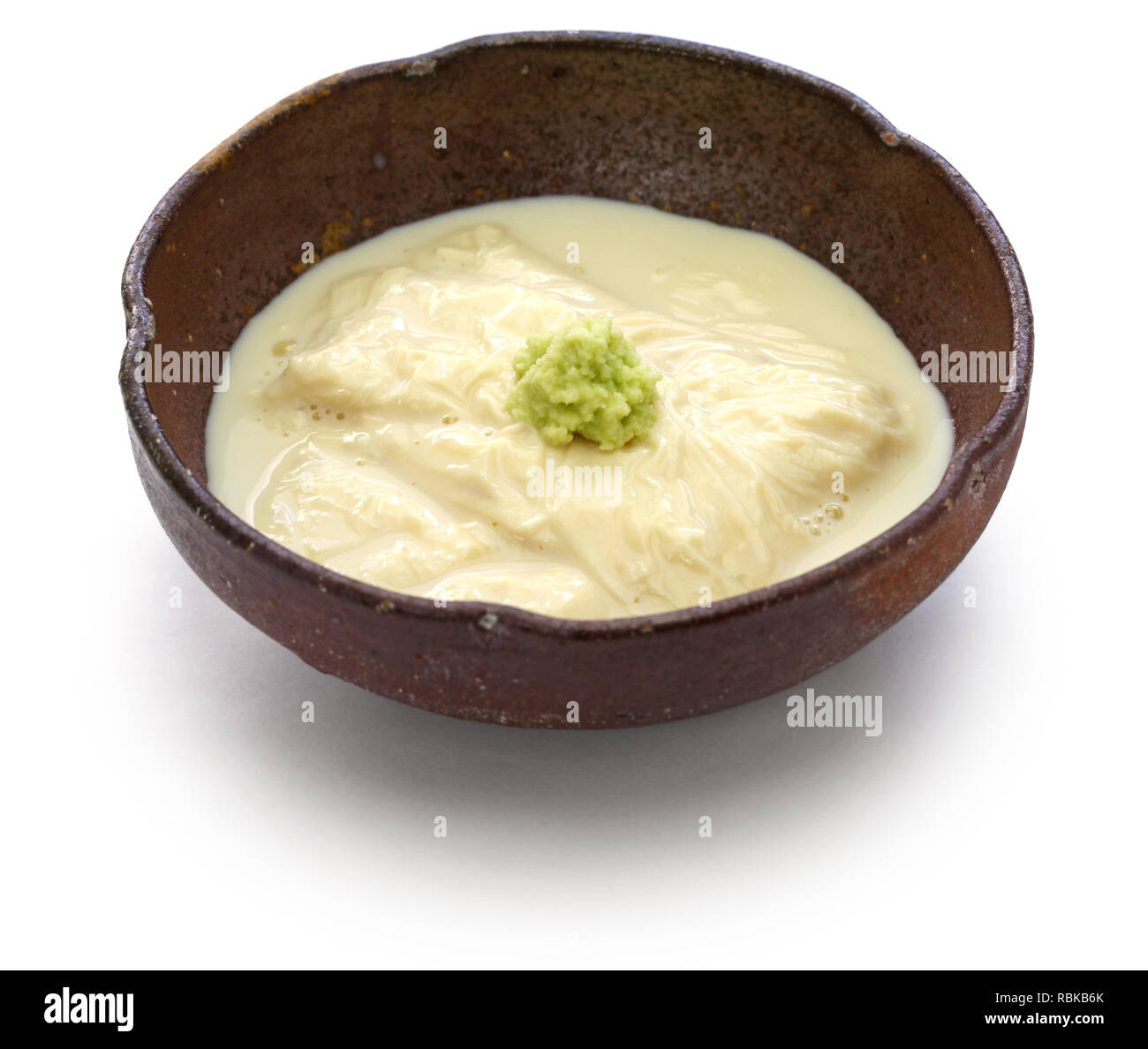Yuba tofu (peau), japonais sashimi végétariens / peau de tofu fait par la peau de l'écrémage du lait de soja chaud. Banque D'Images