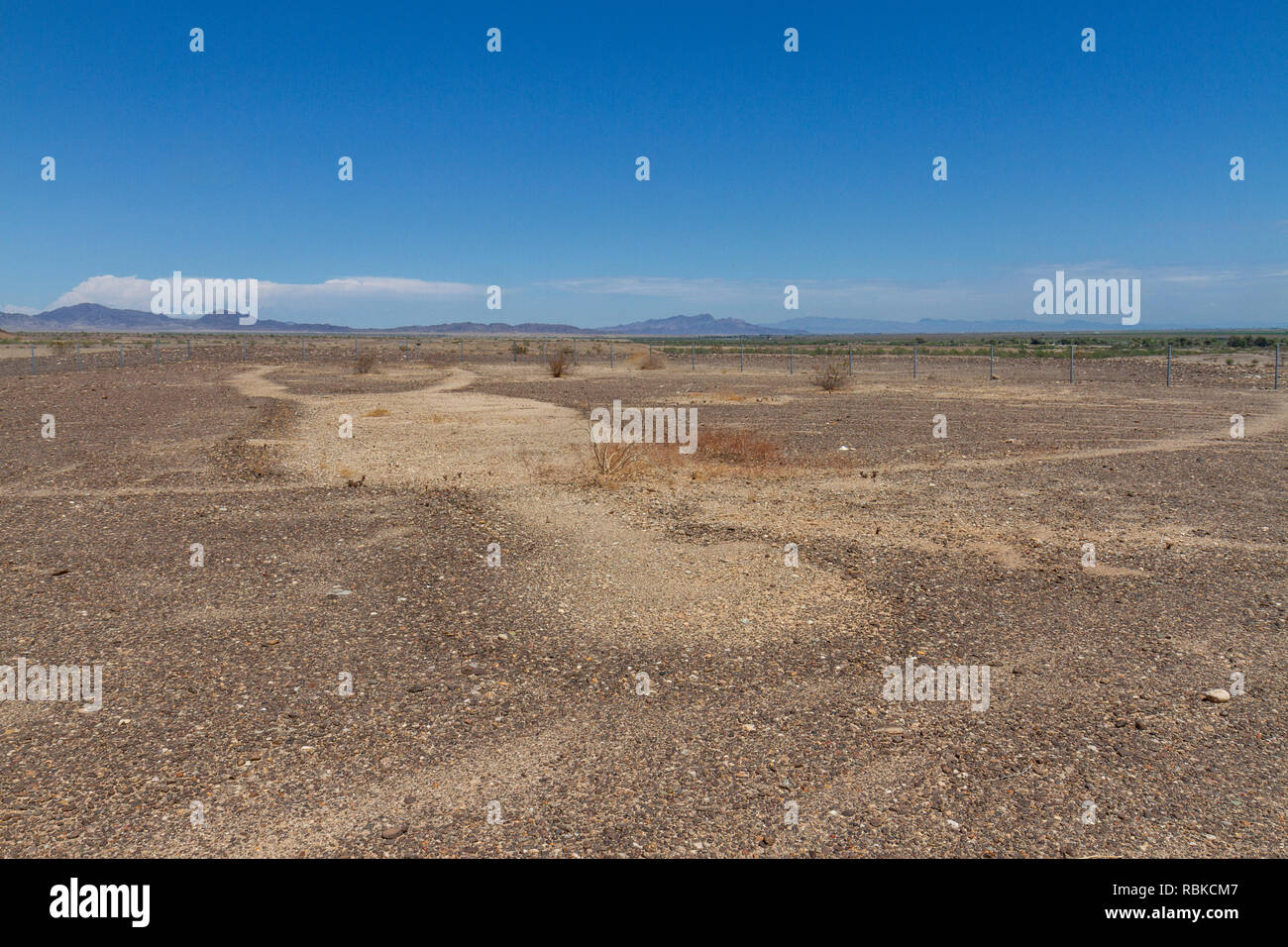 Une figure humaine, une partie de la Blythe intailles, près de Blythe, CA, USA. Banque D'Images